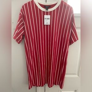 Red and White Striped Dress